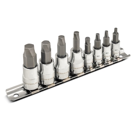 Powerbuilt 8Pc Metric Zeon Hex Bit Socket Set (E-Comm) 240094
